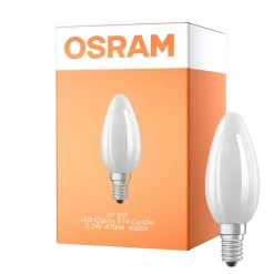 Osram LED Classic E14 Kronljus Filament Matt 2.2W 470lm - 840 Kallvit | Ersättare 40W