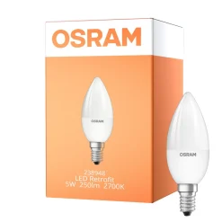 Osram LED E14 Kronljus Matt 5W 250lm - 827 Extra Varm Vit | RGBW - Dimbar - Fjärrkontroll - Ersättare 40W