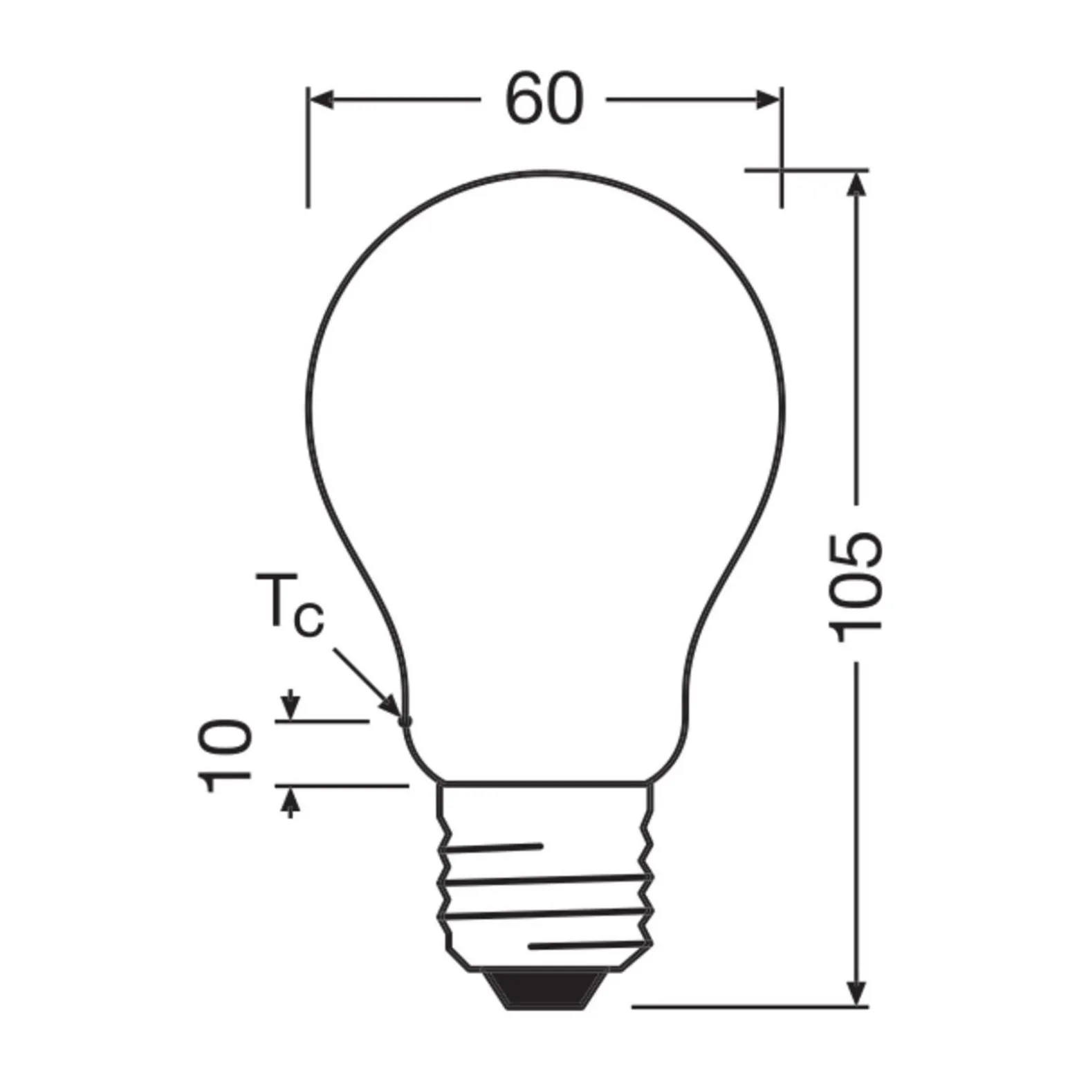 Osram LED Lamps E27 Päron Filament Matt 5W 1055lm - 827 Extra Varm Vit | Ersättare 75W