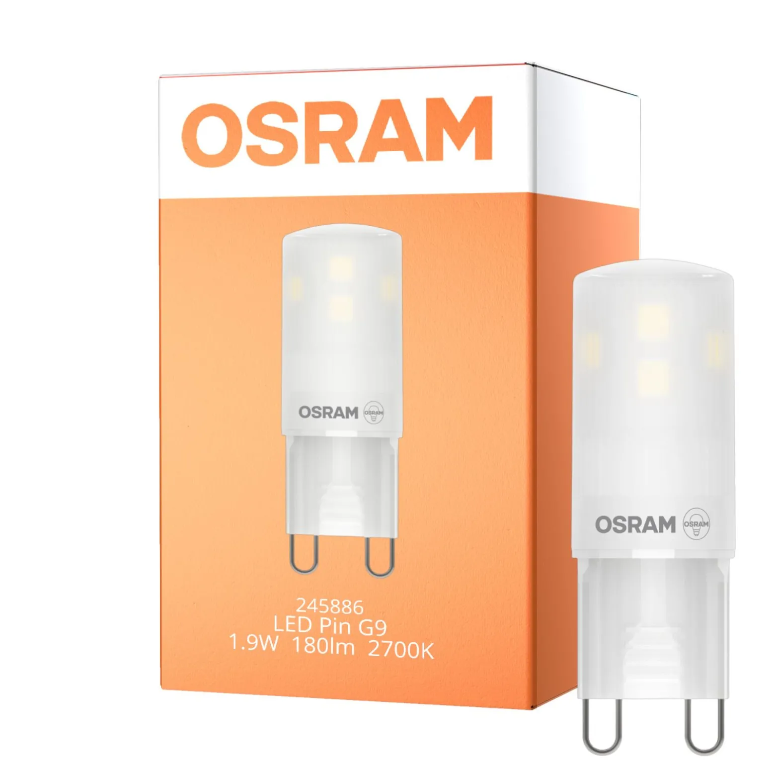 Osram LED Pin G9 Klar 1.9W 180lm - 827 Extra Varm Vit