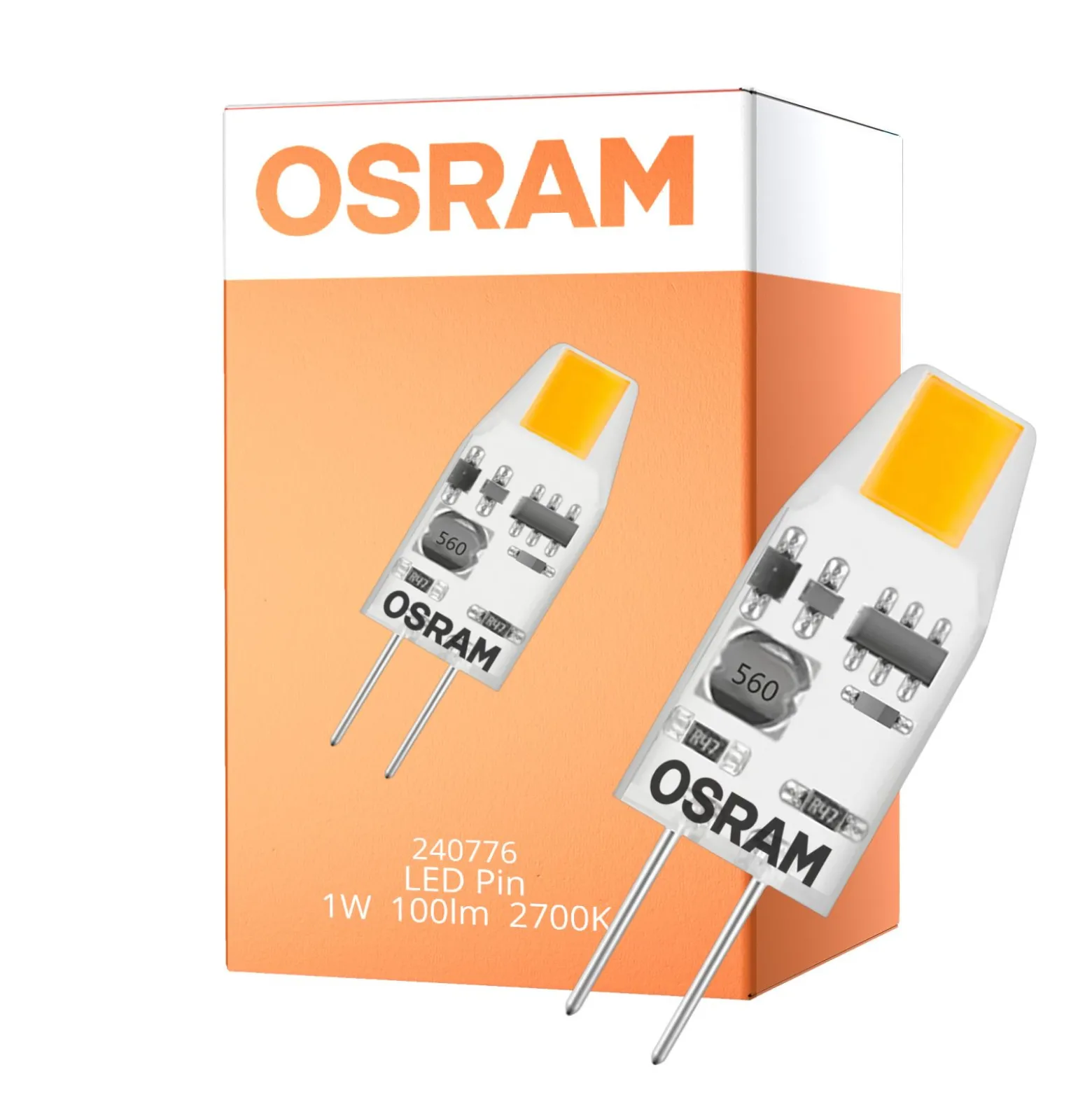 Osram LED Pin Micro Capsule G4 1W 100lm - 827 Extra Varm Vit | Ersättare 10W