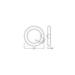 Osram LED Rör T9 Cirkulär (EM/Mains) 11W 1320lm - 865 Dagsljus | Ersättare 22W