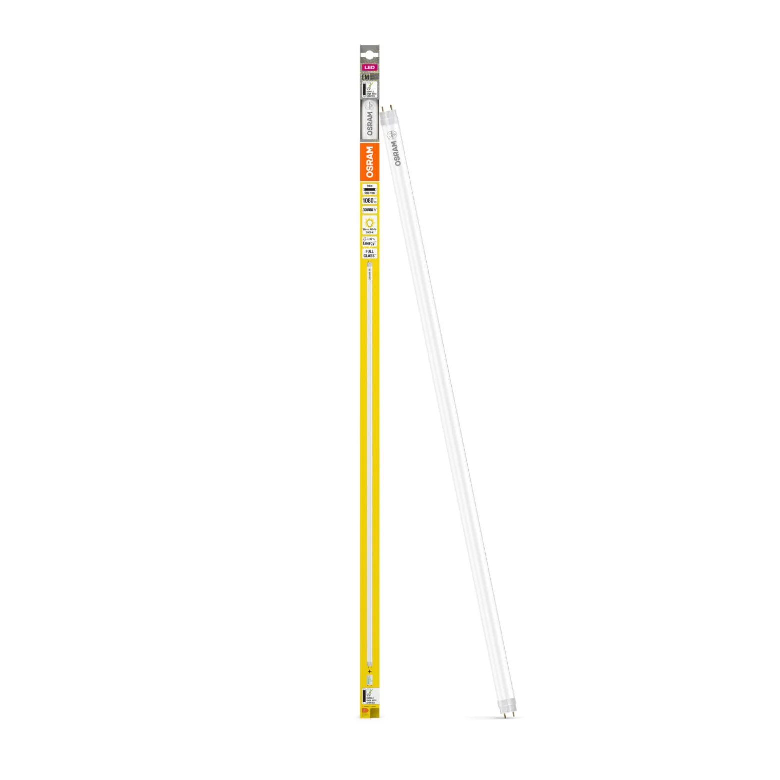 Osram LED Rör T8 (EM/Mains) Standard Output 10W 1080lm - 830 Varm Vit | 90cm - Ersättare 30W