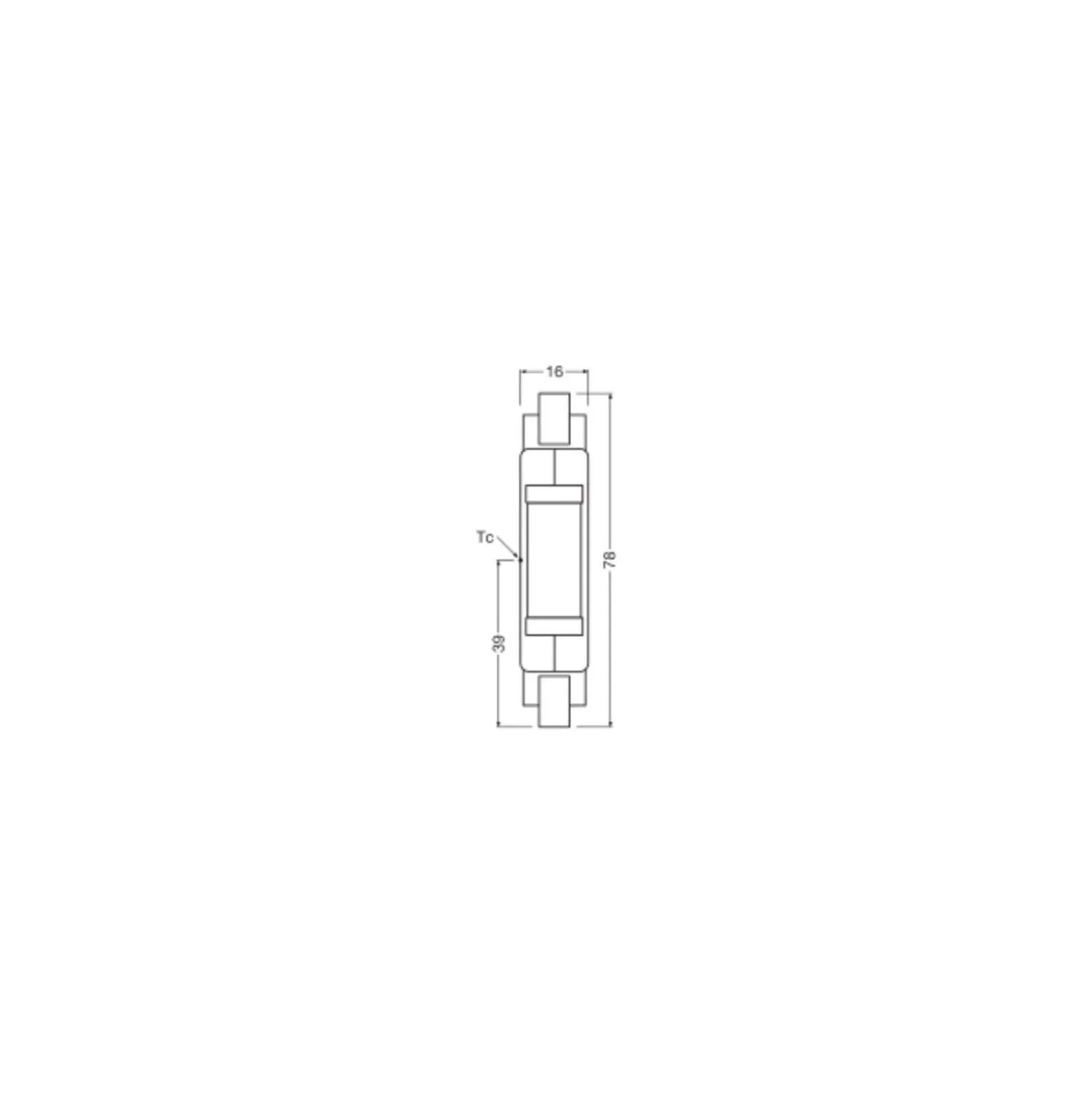 Osram LED Slim Line R7S LED R7S 78mm Klar 4.5W 470lm - 827 Extra Varm Vit | Ersättare 40W