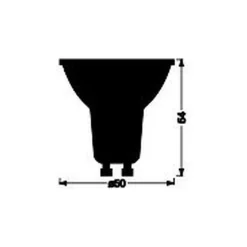 Osram LED Spot GU10 PAR16 Smart+ 4.7W 350lm 45D - 827-865 Justerbar Vit | Zigbee Dimbar - Ersättare 35W
