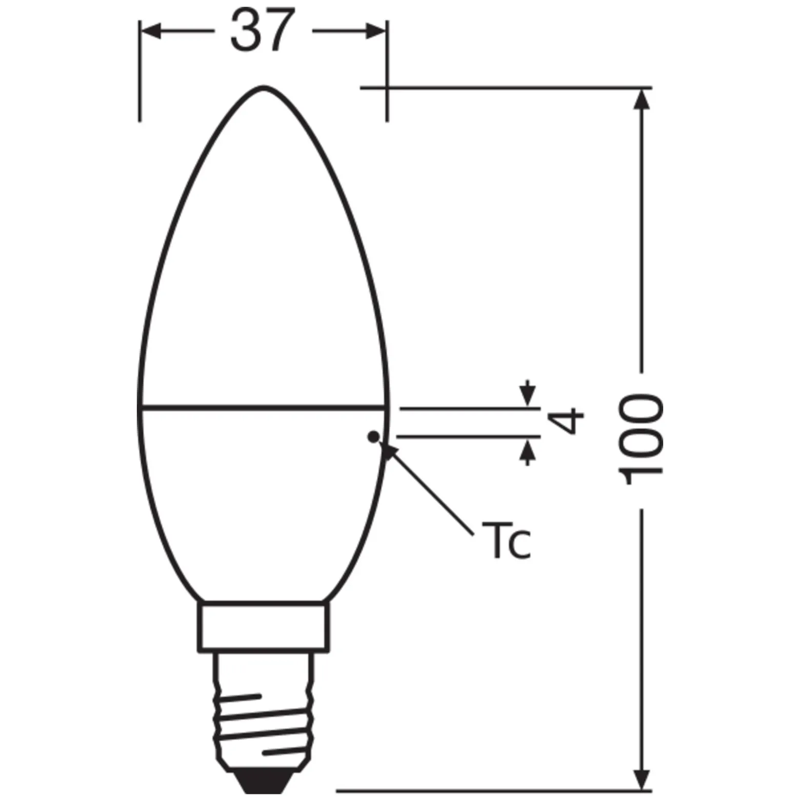 Osram LED Star Classic E14 Kronljus Matt 3.3W 250lm - 827 Extra Varm Vit | Ersättare 25W