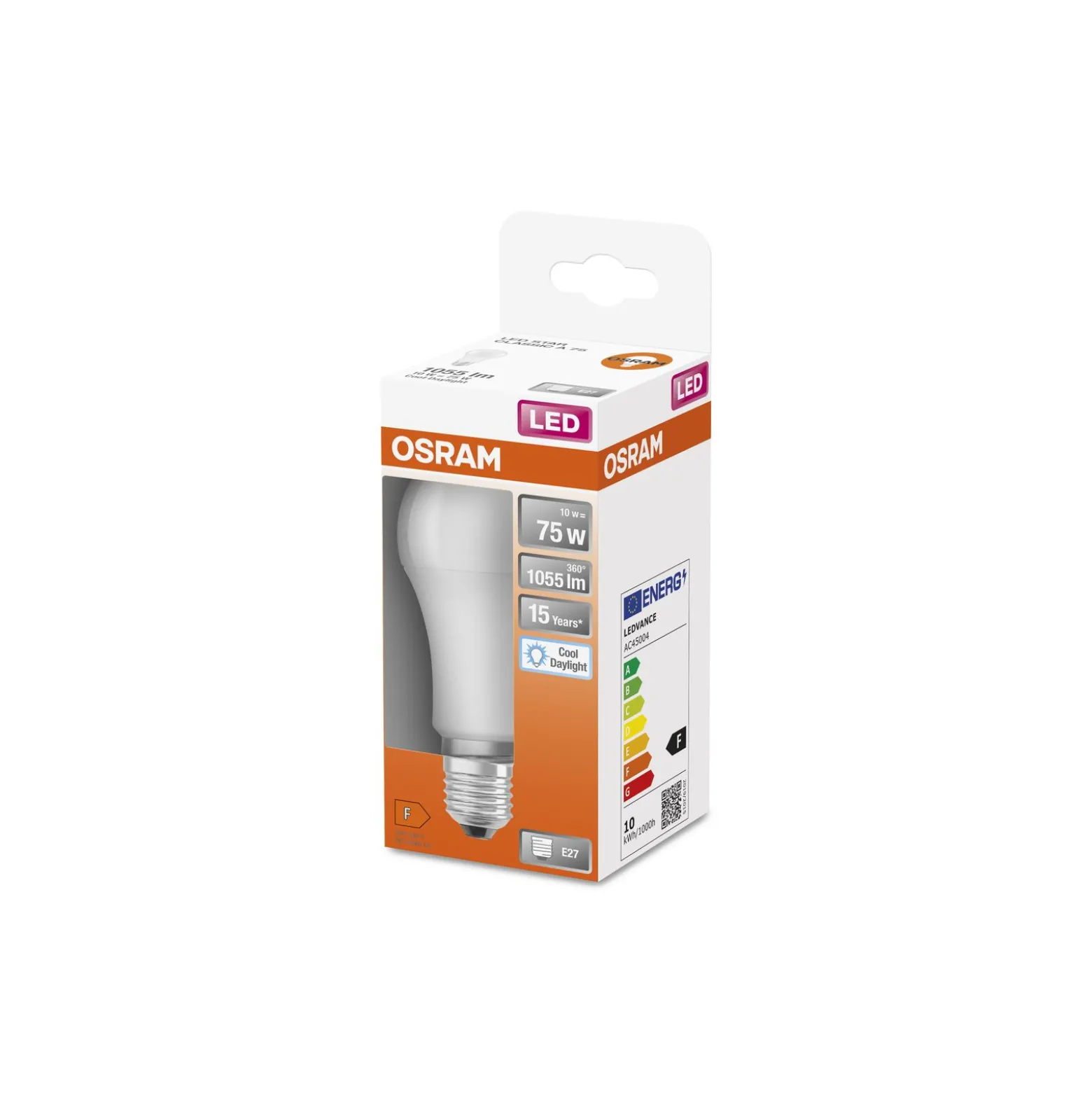 Osram LED Star Classic E27 Päron Matt 10W 1055lm - 865 Dagsljus | Ersättare 75W