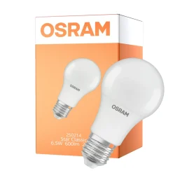 Osram LED Star Classic E27 Päron Matt 6.5W 600lm - 827 Extra Varm Vit | Ersättare 45W