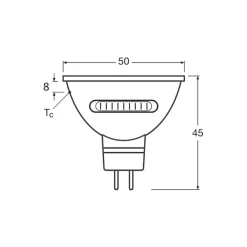 Osram LED Superstar Reflektor Spot GU5.3 MR16 5.6W 550lm 45D - 827 Extra Varm Vit | Ersättare 45W