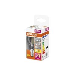 Osram Parathom Classic LED E14 boll Filament Klar 5W 470lm - 822-827 Dim To Warm | Dimbar - Ersättare 40W
