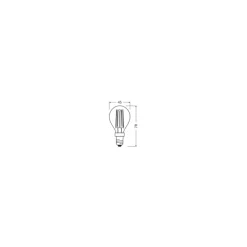 Osram Parathom Classic LED E14 boll Filament Klar 4W 470lm - 827 Extra Varm Vit | 3 Step Dim - Ersättare 40W