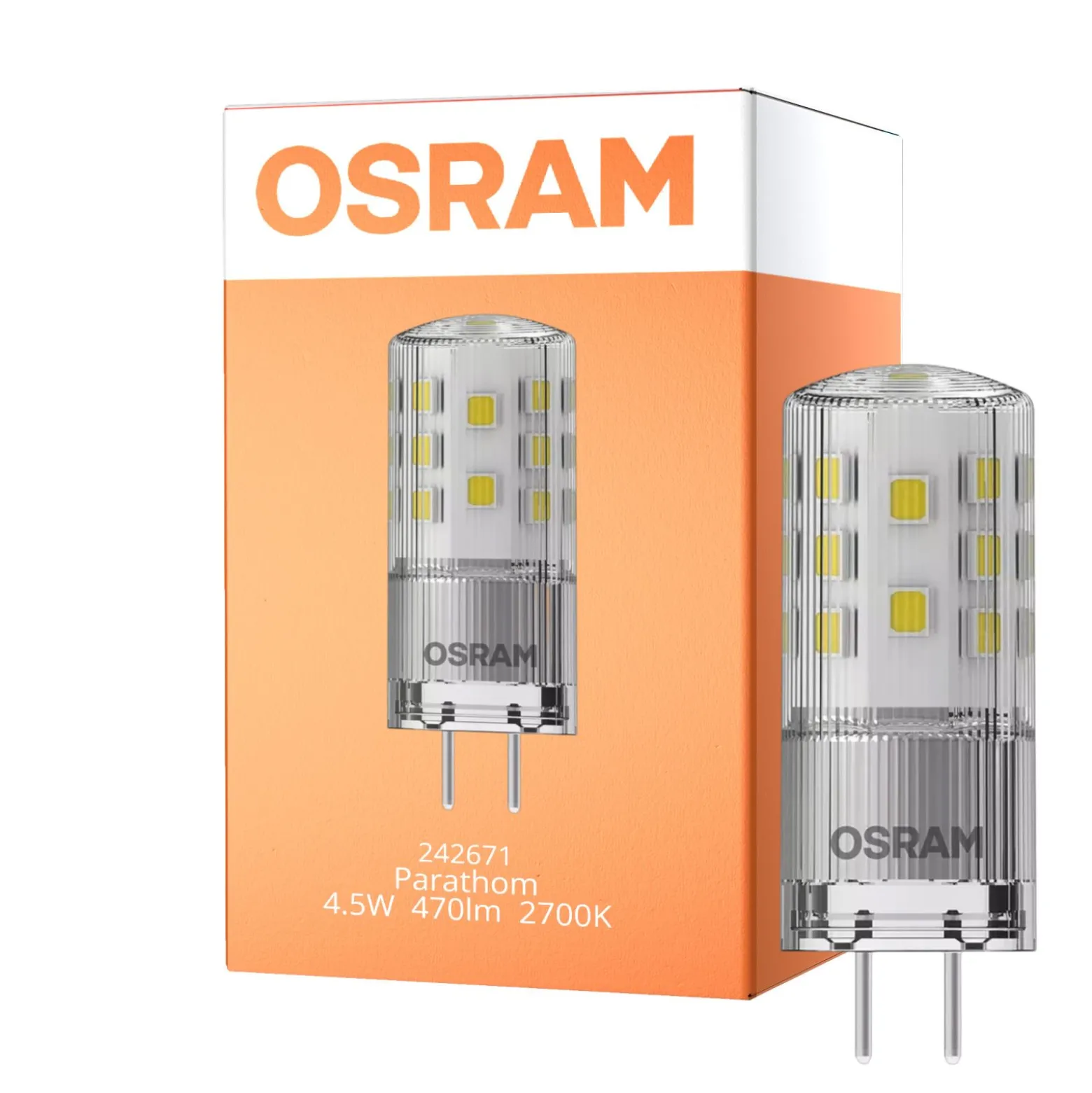 Osram Parathom LED Pin GY6.35 3.8W 470lm - 827 Extra Varm Vit | Dimbar - Ersättare 40W
