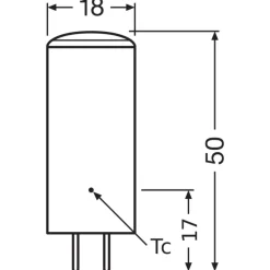 Osram Parathom LED Pin GY6.35 3.8W 470lm - 827 Extra Varm Vit | Dimbar - Ersättare 40W