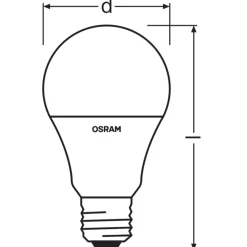 Osram Retrofit LED E27 Päron Filament Matt 9W 806lm - RGBW 827 Extra Varm Vit | Dimbar - Ersättare 60W