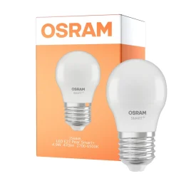 Osram Smart+ Matter ClassicLED E27 Päron Matt 4.9W 470lm - 827-865 Justerbar Vit | Dimbar - Ersättare 40W