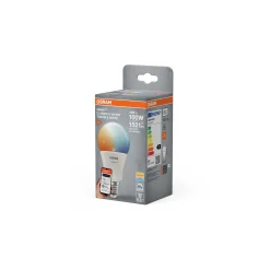 Osram Smart+ Matter Classic LED E27 Päron Matt 14W 1521lm - 827-865 Justerbar Vit | Dimbar - Ersättare 100W