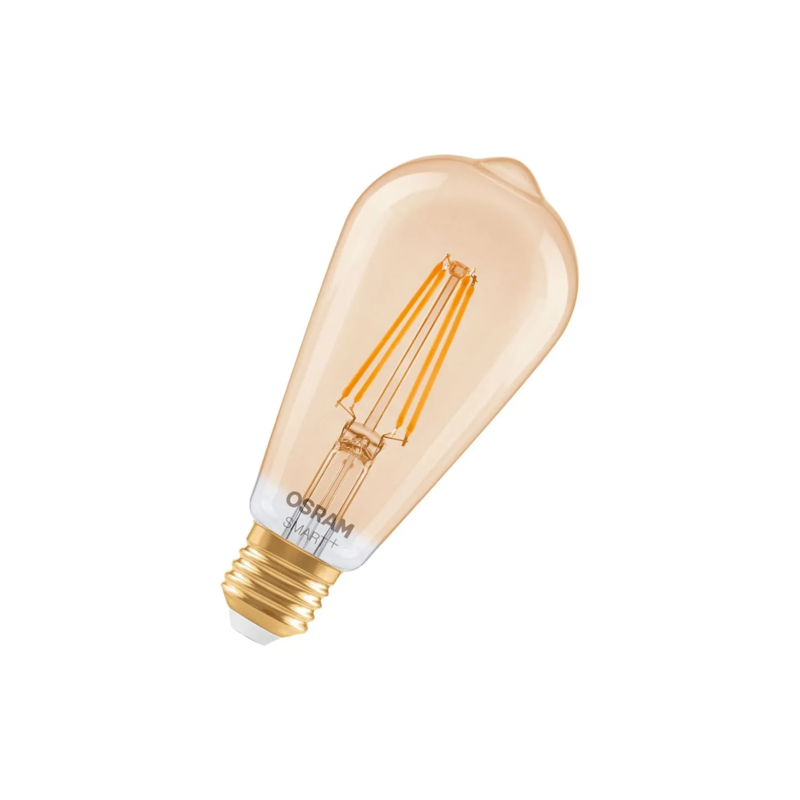 Osram Smart+ Matter E27 Edison Filament Guld 6W 680lm - 824 Extra Varm Vit | Dimbar - Via Smart Device Only- Ersättare 60W