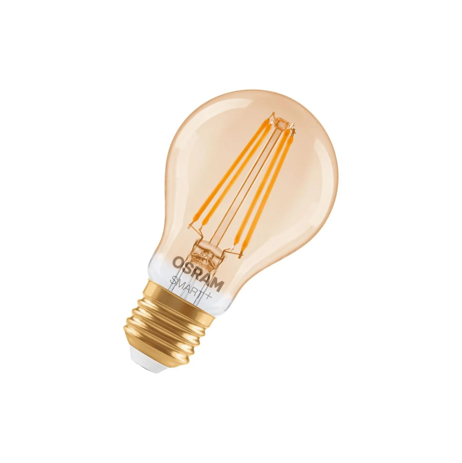 Osram Smart+ Matter E27 Päron Filament Guld 6W 680lm - 824 Extra Varm Vit | Dimbar - Via Smart Device Only - Ersättare 60W