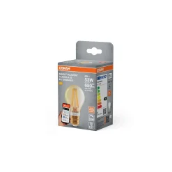 Osram Smart+ Matter E27 Päron Filament Guld 6W 680lm - 824 Extra Varm Vit | Dimbar - Via Smart Device Only - Ersättare 60W