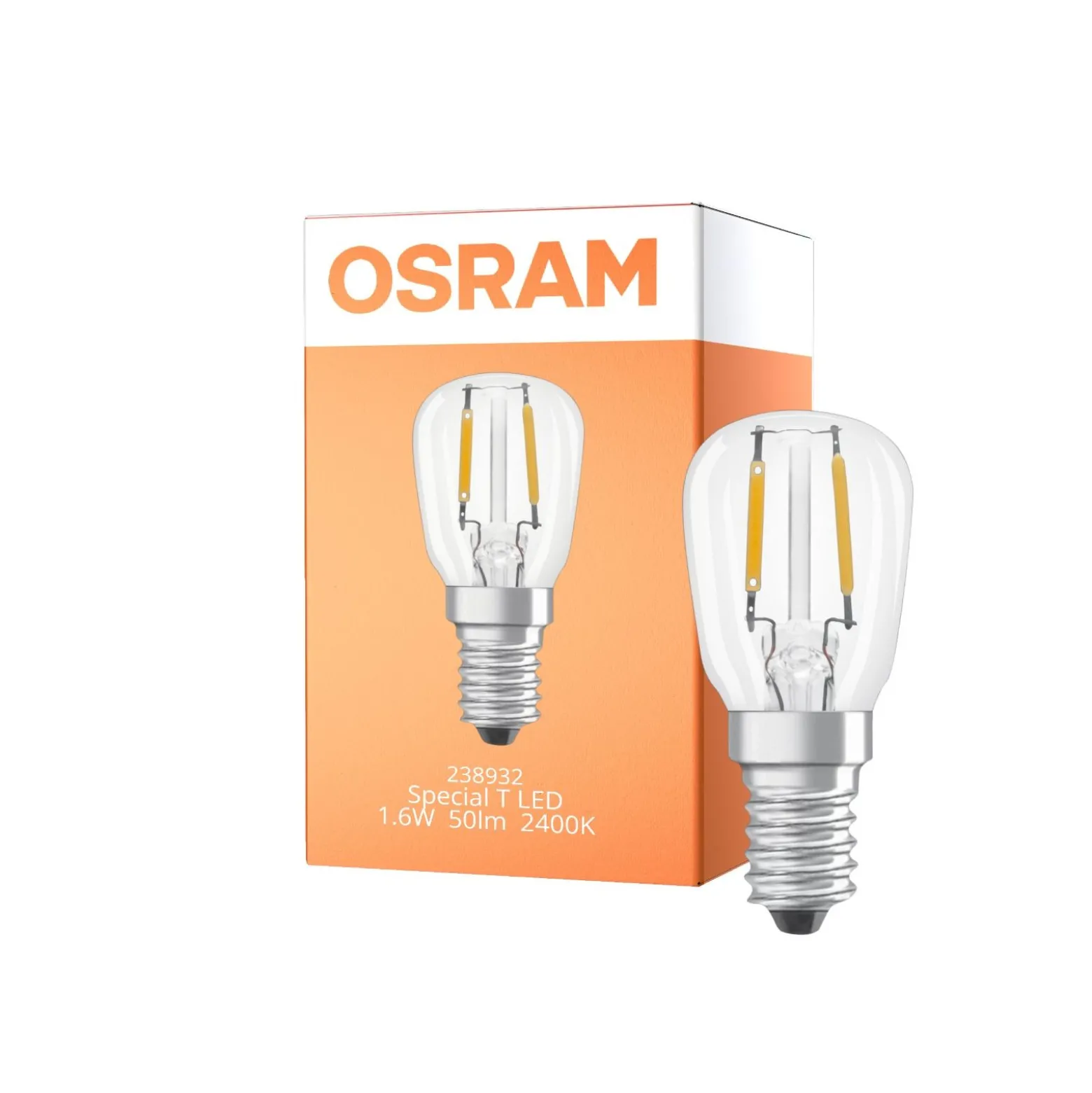 Osram Speciell T LED E14 Rörformad Filament Klar 1.6W 50lm - 824 Extra Varm Vit | Ersättare 5W