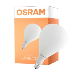 Osram Vintage 1906 LED Big Grape E27 Filament Matt 7.3W 806lm - 827 Extra Varm Vit | Dimbar - Ersättare 60W