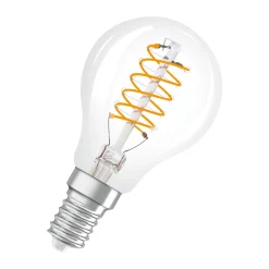 Osram Vintage 1906 LED Classic Slim E14 Päron Filament Klar 4.8W 470lm - 827 Extra Varm Vit | Dimbar - Ersättare 40W