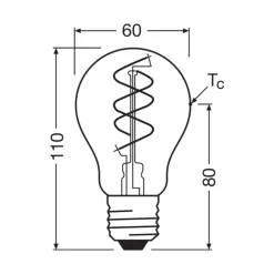 Osram Vintage 1906 LED Classic Slim E27 Päron Filament Klar 8W 806lm - 922 Extra Varm Vit | Bästa Färgåtergivning - Dimbar - Ersättare 60W