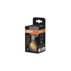 Osram Vintage 1906 LED Classic Slim E27 Päron Filament Guld 4.9W 470lm - 927 Extra Varm Vit | Bästa Färgåtergivning - Dimbar - Ersättare 40W