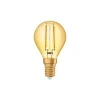 Osram Vintage 1906 LED E14 boll Filament Guld 2.5W 220lm - 824 Extra Varm Vit | Ersättare 25W