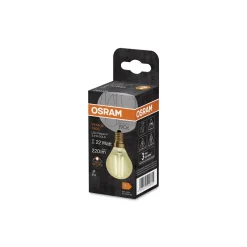 Osram Vintage 1906 LED E14 boll Filament Guld 2.5W 220lm - 824 Extra Varm Vit | Ersättare 25W