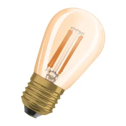 Osram Vintage 1906 LED E27 Edison Filament Guld 4.8W 360lm - 822 Extra Varm Vit | Dimbar - Ersättare 40W