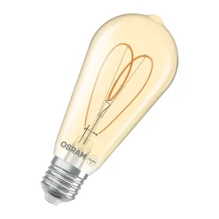 Osram Vintage 1906 LED E27 Edison Filament Guld 8W 806lm - 922 Extra Varm Vit | Bästa Färgåtergivning - Dimbar - Ersättare 60W