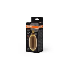 Osram Vintage 1906 LED E27 Globe Filament Guld 100mm 4W 220lm - 818 Extra Varm Vit | Dimbar - Ersättare 60W