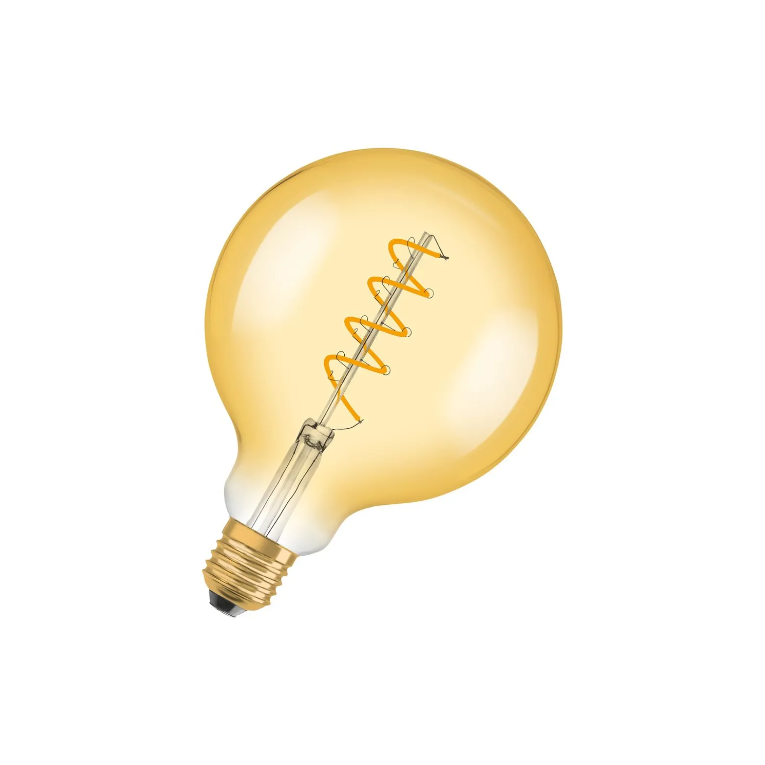 Osram Vintage 1906 LED E27 Globe Filament Goud 125mm 4W 300lm - 820 Zeer Warm Wit | Dimbaar - Vervangt 28W