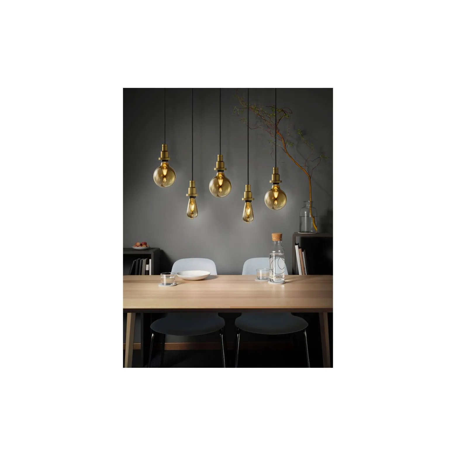 Osram Vintage 1906 LED E27 Globe Filament Guld 125mm 6.5W 650lm - 824 Extra Varm Vit | Dimbar - Ersättare 50W