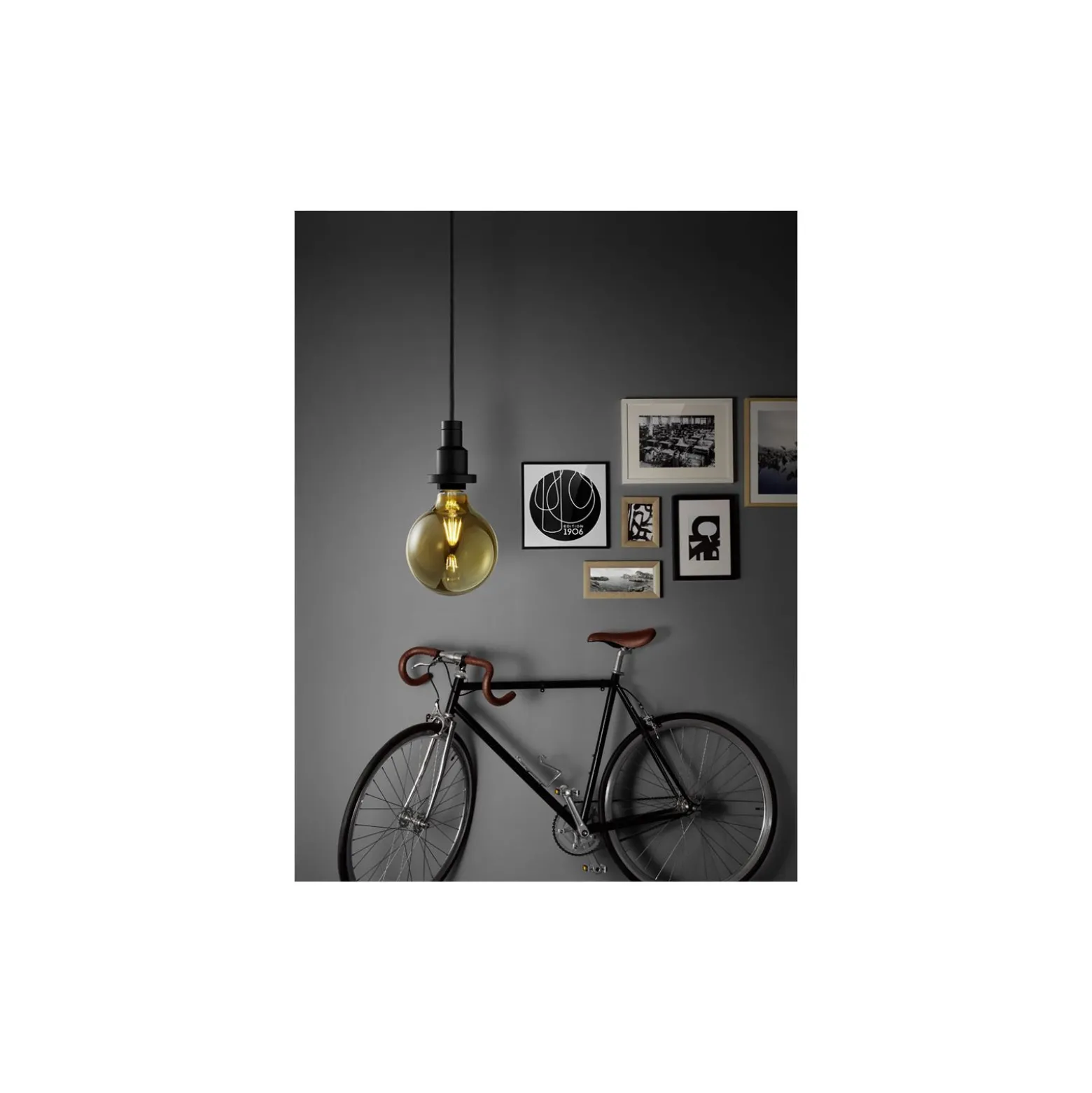 Osram Vintage 1906 LED E27 Globe Filament Guld 125mm 6.5W 650lm - 824 Extra Varm Vit | Dimbar - Ersättare 50W