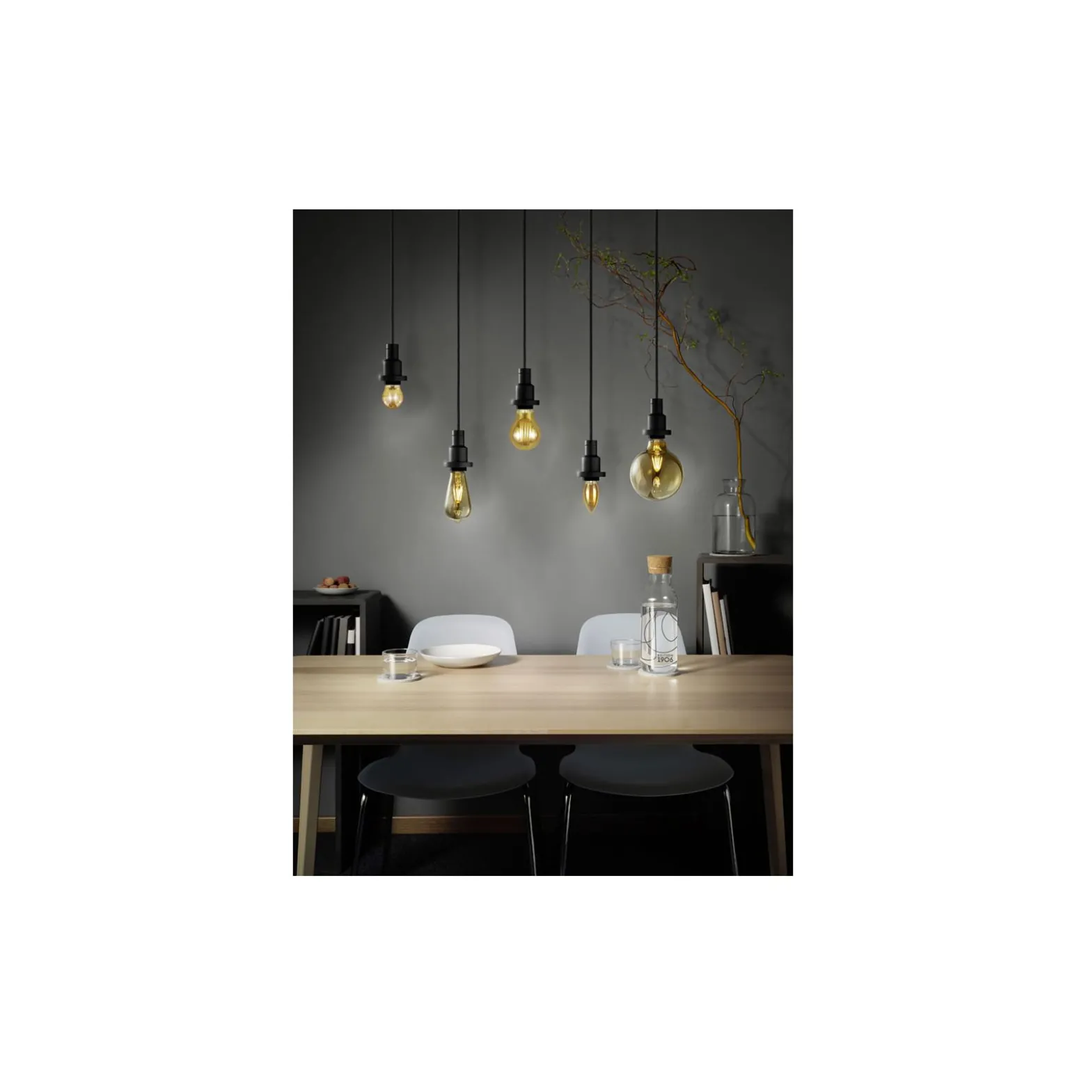 Osram Vintage 1906 LED E27 Globe Filament Guld 125mm 6.5W 650lm - 824 Extra Varm Vit | Dimbar - Ersättare 50W