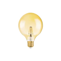 Osram Vintage 1906 LED E27 Globe Filament Guld 125mm 2.8W 200lm - 824 Extra Varm Vit | Ersättare 25W