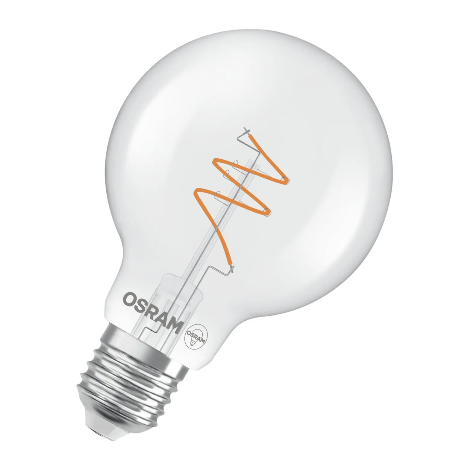 Osram Vintage 1906 LED E27 Globe Filament Klar 4.6W 470lm - 927 Extra Varm Vit | Bästa Färgåtergivning - Dimbar - Ersättare 40W