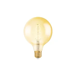 Osram Vintage 1906 LED E27 Globe Filament Guld 125mm 5W 250lm - 820 Extra Varm Vit | Ersättare 25W