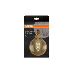Osram Vintage 1906 LED E27 Globe Filament Guld 125mm 5W 250lm - 820 Extra Varm Vit | Ersättare 25W