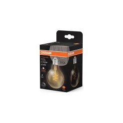 Osram Vintage 1906 LED E27 Globe Filament Twist Guld 4.9W 470lm - 927 Extra Varm Vit | Bästa Färgåtergivning - Dimbar - Ersättare 40W