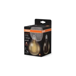 Osram Vintage 1906 LED E27 Globe Filament Guld 4.9W 470lm - 922 Extra Varm Vit | Bästa Färgåtergivning - Dimbar - Ersättare 40W