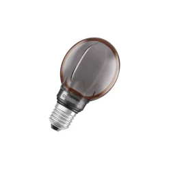 Osram Vintage 1906 LED E27 Globe Filament Smoke 80mm 4W 110lm - 818 Extra Varm Vit | Dimbar - Ersättare 12W