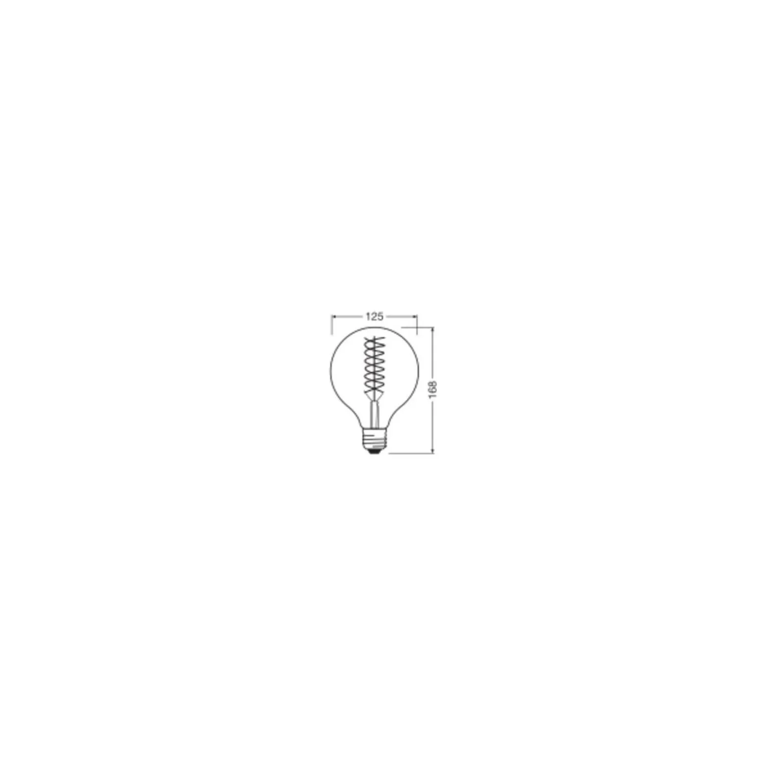 Osram Vintage 1906 LED E27 Globe Filament Guld 8.4W 806lm - 824 Extra Varm Vit | Ersättare 60W - Dimbar