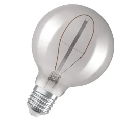 Osram Vintage 1906 LED E27 Globe Filament Smokey 95mm 3.4W 100lm - 818 Extra Warm White