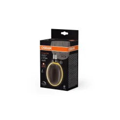 Osram Vintage 1906 LED E27 Globe Filament Smoke 130mm 4W 110lm - 818 Extra Varm Vit | Dimbar - Ersättare 12W