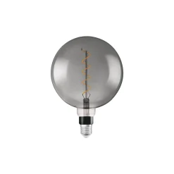 Osram Vintage 1906 LED E27 Globe Filament Smoke 200mm 5W 110lm - 818 Extra Varm Vit | Dimbar - Ersättare 25W