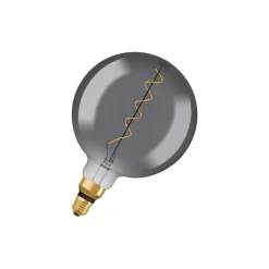 Osram Vintage 1906 LED E27 Globe Filament Smoke 200mm 5W 110lm - 818 Extra Varm Vit | Ersättare 25W