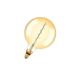 Osram Vintage 1906 LED E27 Globe Filament Gold 200mm 4.8W 400lm - 822 Extra Warm White | Dimmable